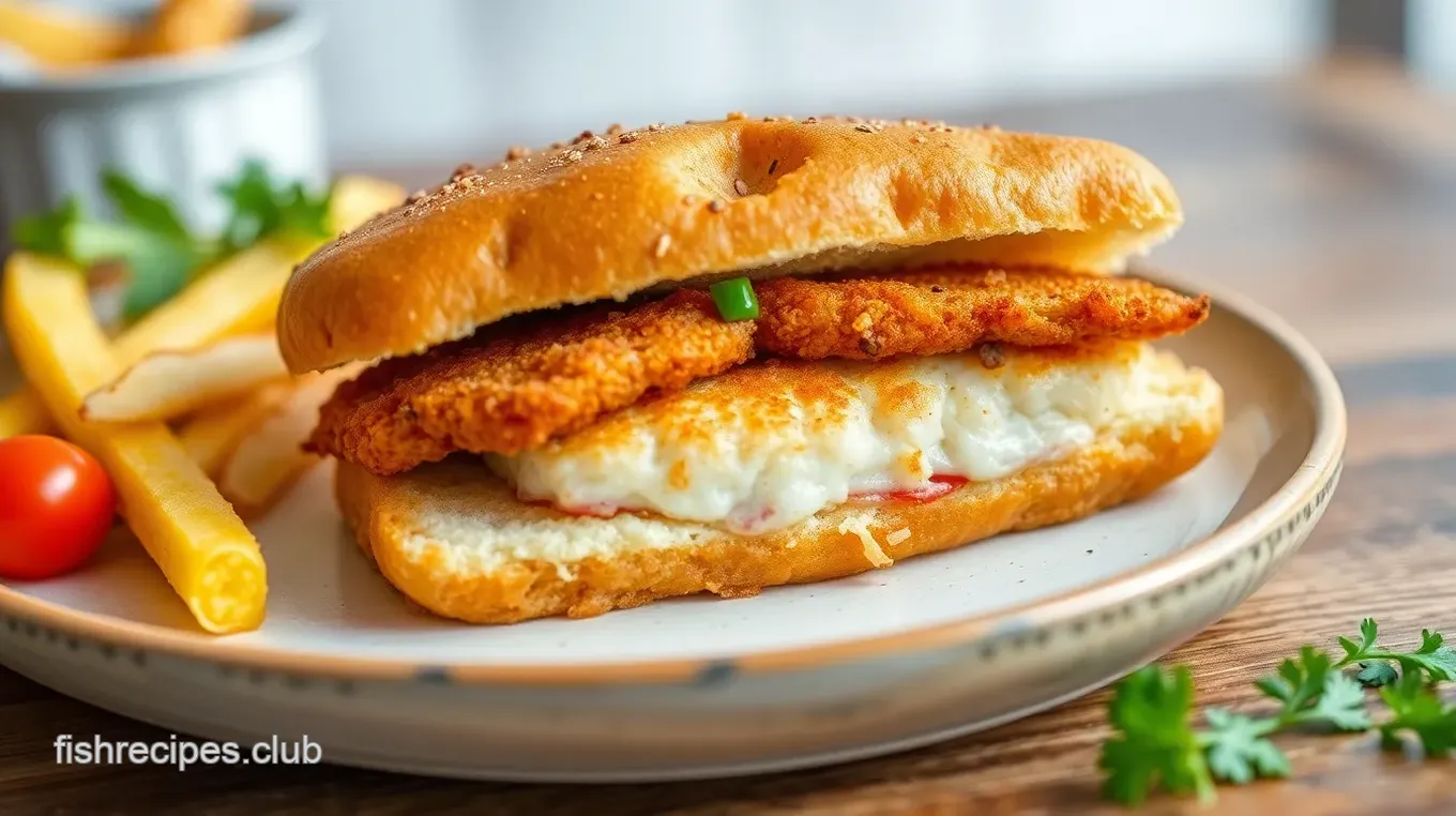 Halal Fish Finger Sandwich