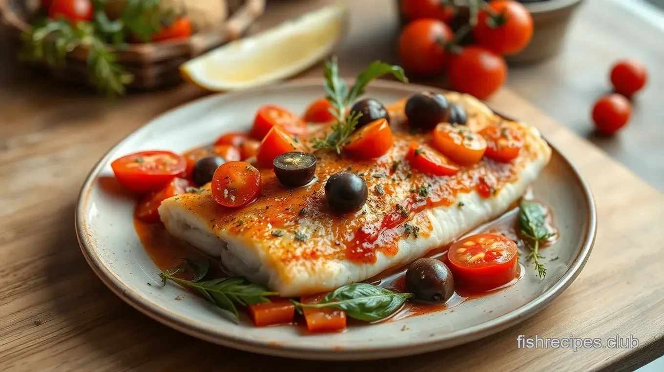 Mediterranean Baked Fish