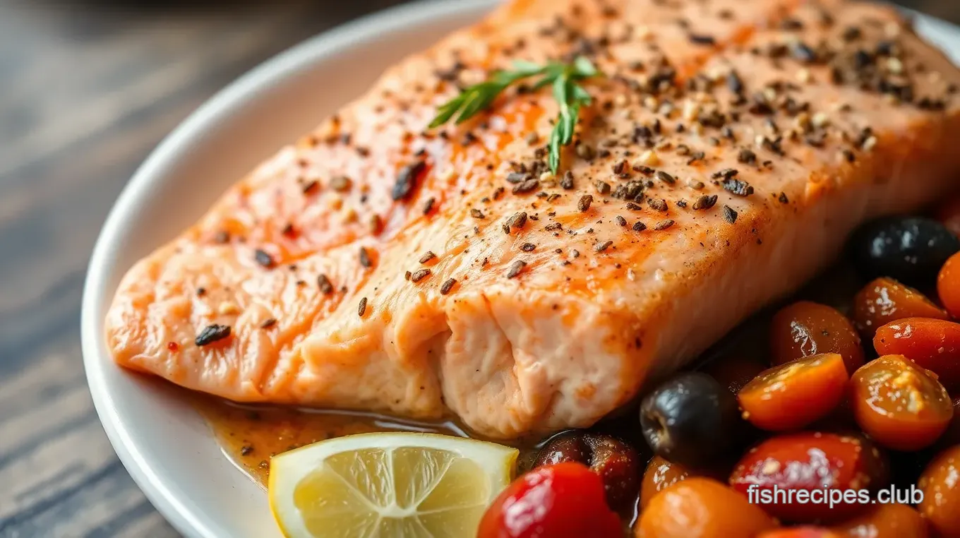 Mediterranean Salmon in Parchment Paper