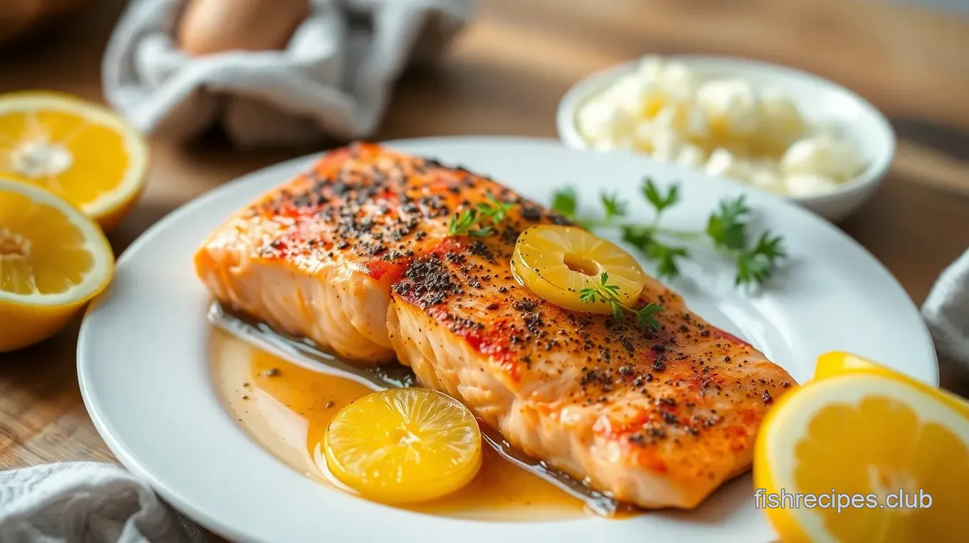 Bake Salmon with Pineapple Sweetness