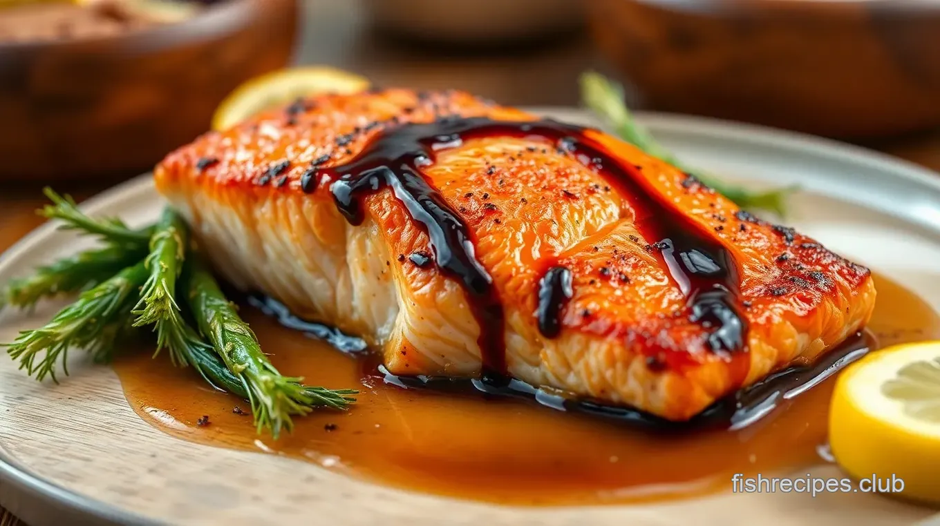 Miso Salmon with Sweet Glaze