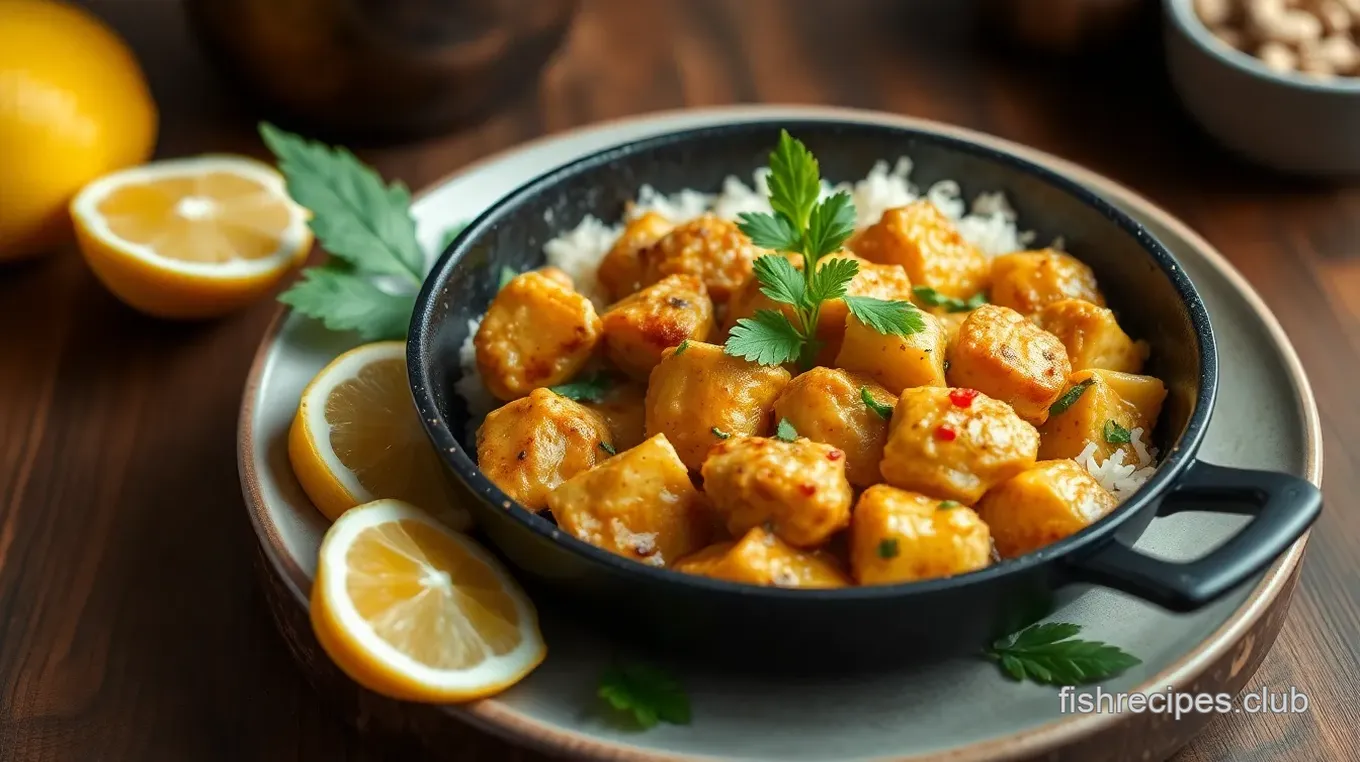 Skillet Coconut Chicken with Tropical Flavor