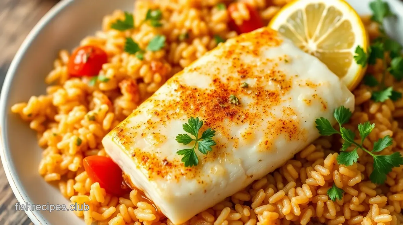 Easy Cod Fish and Rice Delight