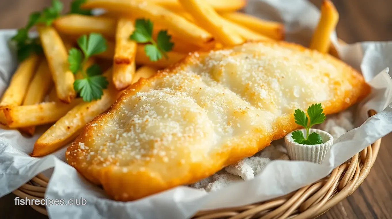 Crispy Fish Basket with Fresh Fries