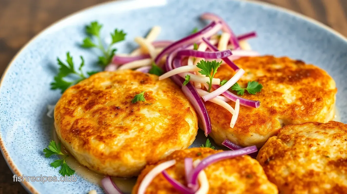 Zesty Citrus Slaw with Fish Cakes