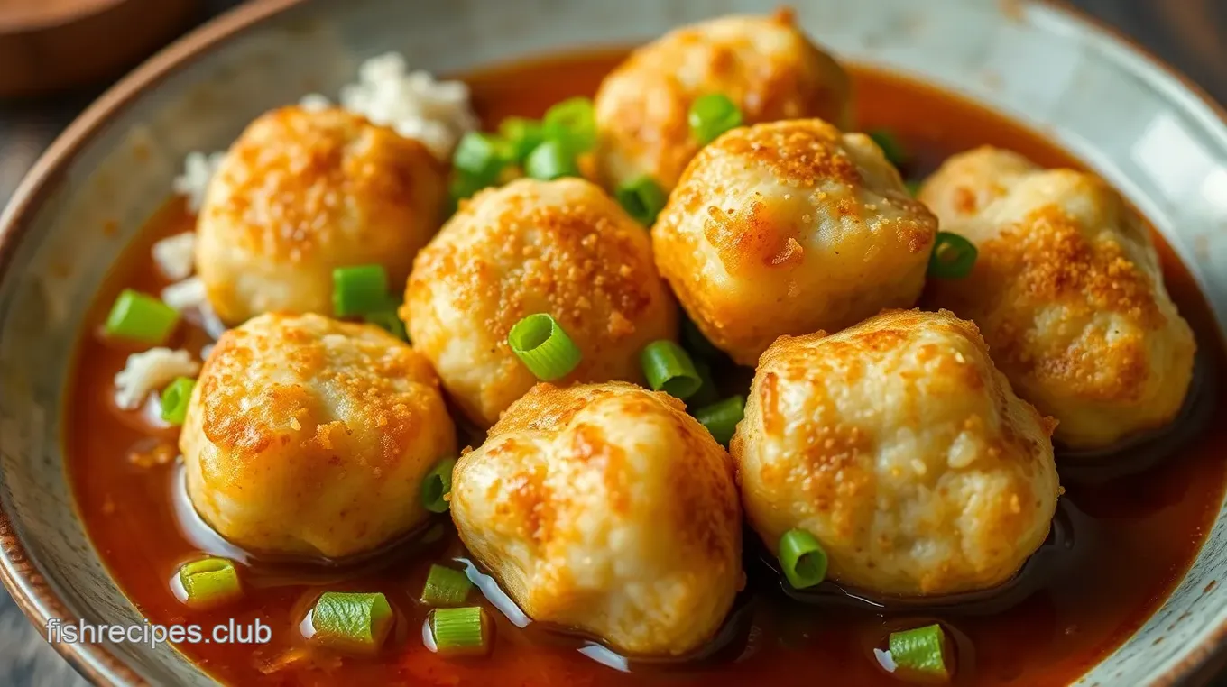 Homemade Sauce Fish Balls