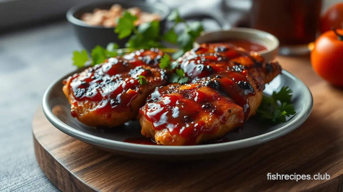 Grilled Chicken with Sweet & Spicy Glaze