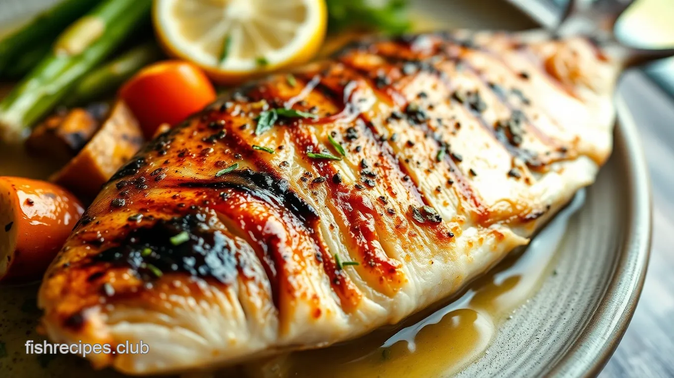 Grilled Cobia with Citrus Herb Marinade