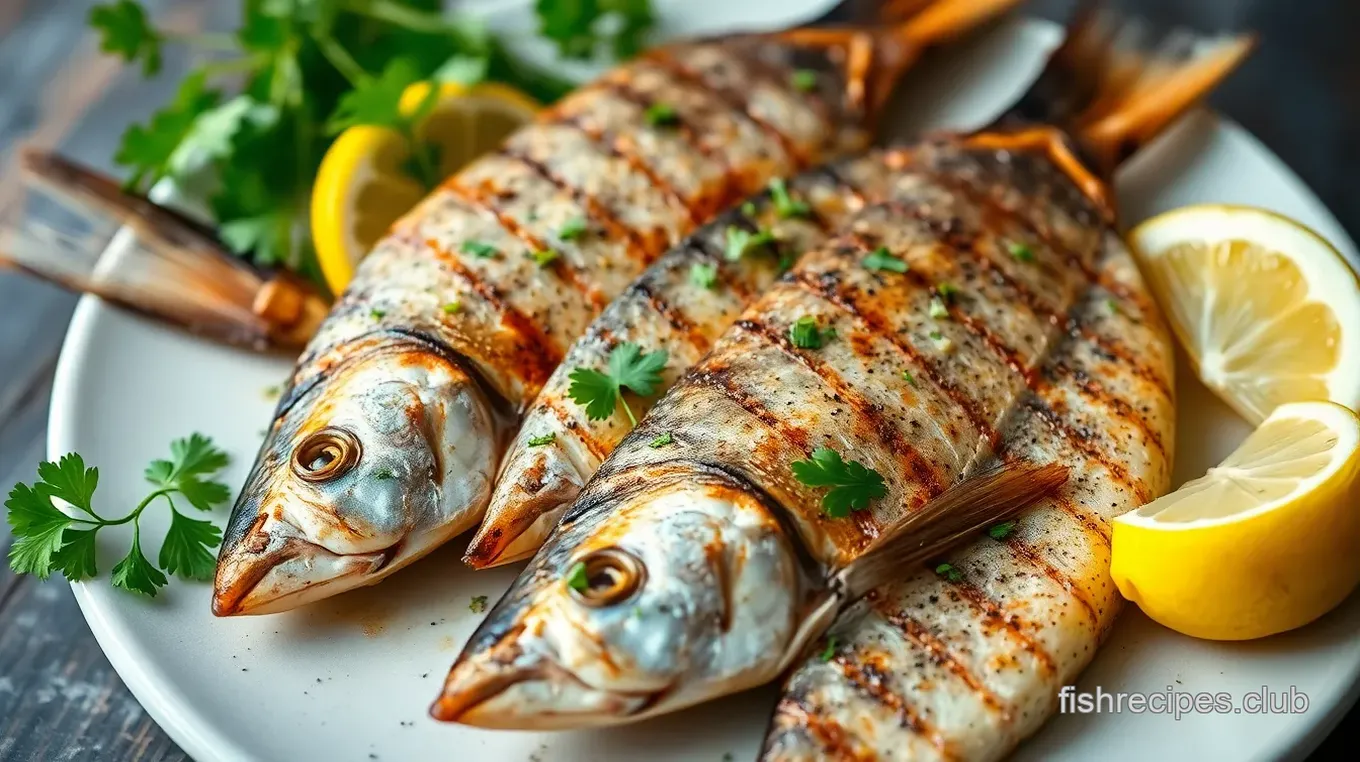 Grilled Mullet Fish with Zesty Marinade