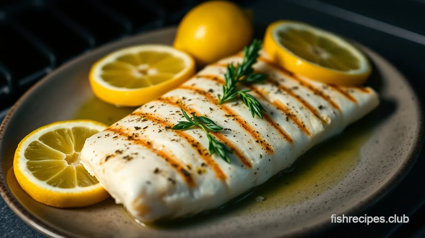 Lemon-Thyme Grilled Fish with Herb Butter