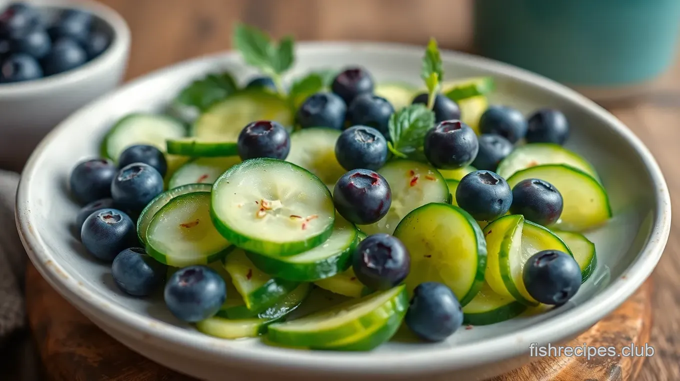 Cucumber Blueberry Salad