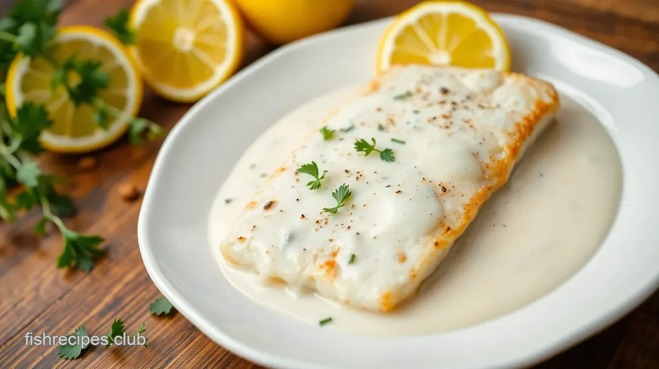 Pan Fried Tilapia with Lemon Cream Sauce