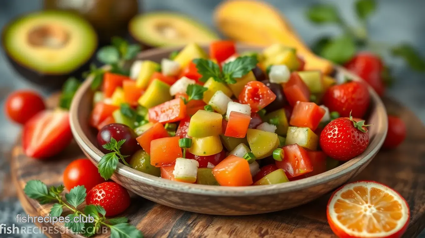 Quick Avocado Salsa with Fresh Fruits