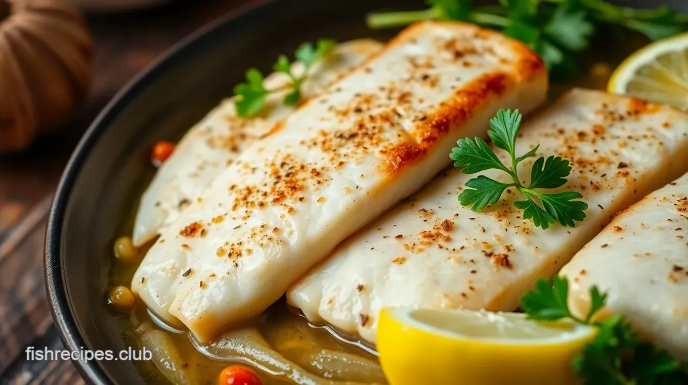 Pan-Seared Cop Fish Dinner with Broccoli and Rice