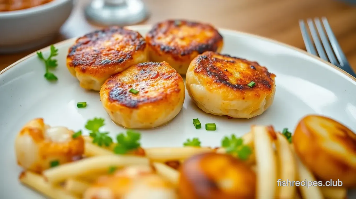 Fishcakes and Scallops Stir Fry