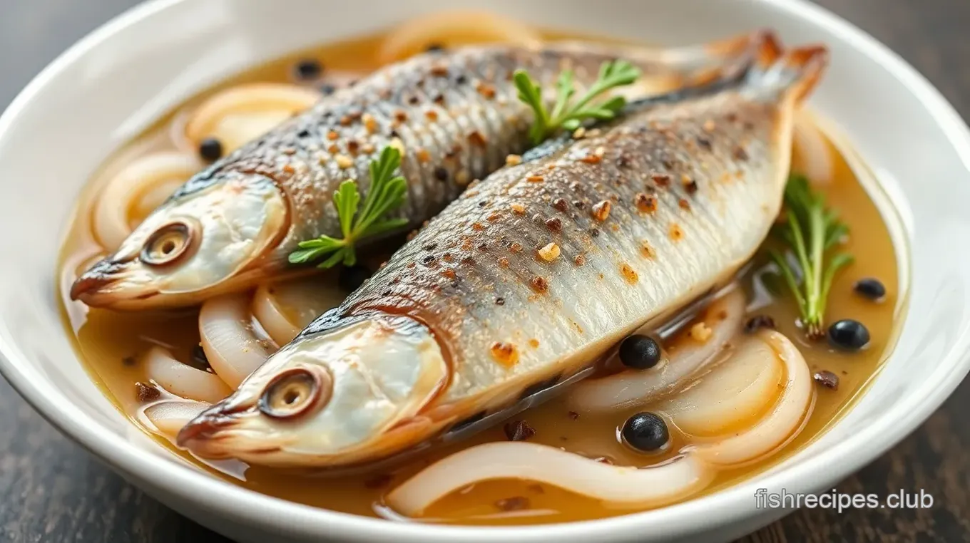 Pickled Herring with Onions and Spices