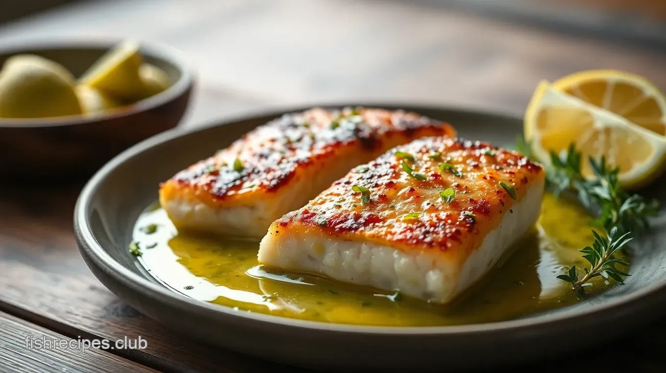 Zesty Roasted Cod Fillets with Lime Butter