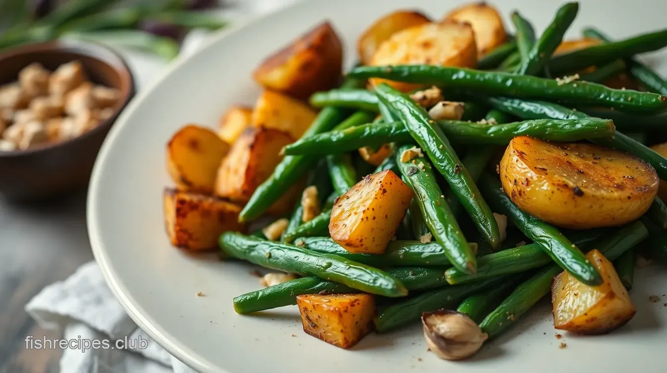 Roasted Potatoes and Green Beans