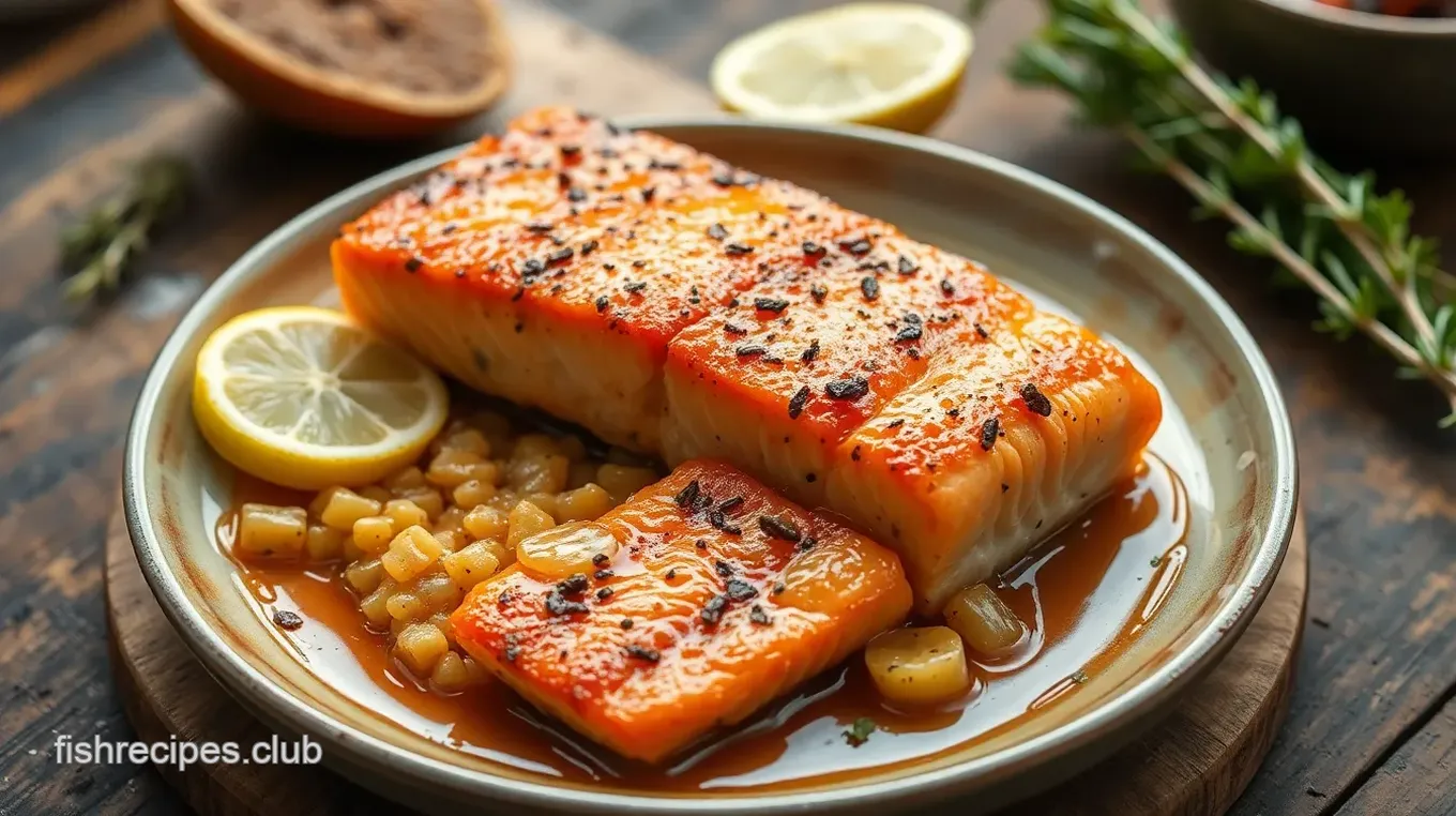 Seared Salmon with Crispy Skin Delight