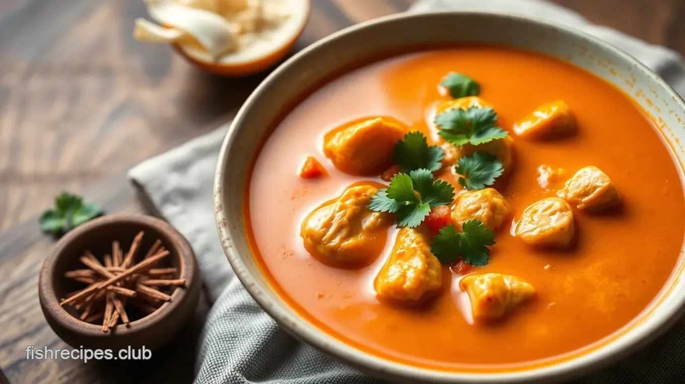 Simmered Thai Red Curry Noodle Soup