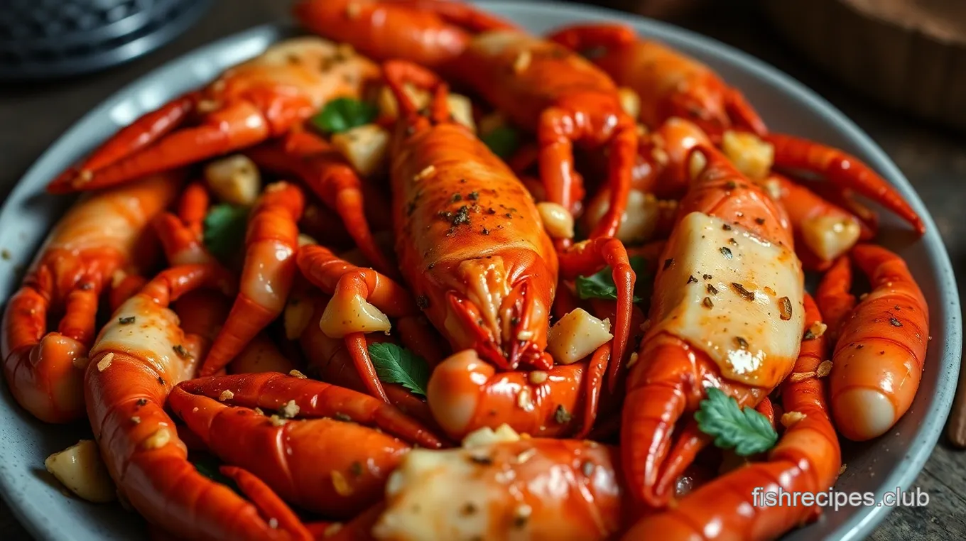 Spicy Garlic Butter Crayfish Recipe