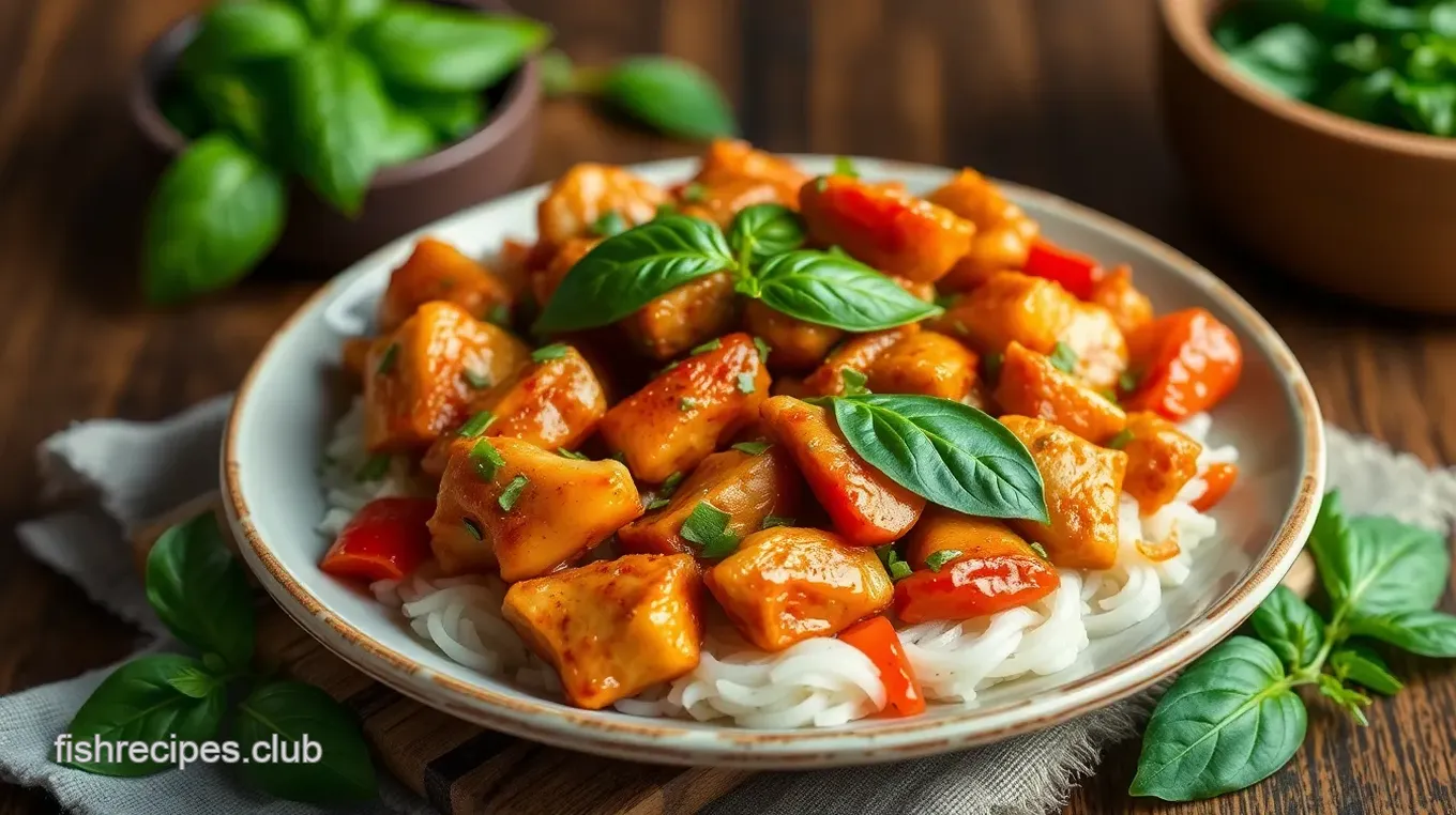 Stir-Fried Chicken with Spicy Basil