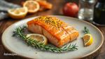 Baked Salmon with Dijon & Lemon Zest