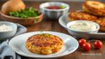 Fried Salmon Potato Cakes with Crispy Coating