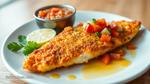 Fry Cod for Crispy Fish Bat with Salsa