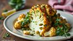 Roasted Cauliflower with Parmesan Pesto