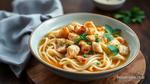 Simmered Coconut Chicken Noodle Delight