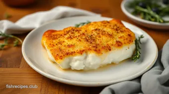 Bake Cod with Crispy Parmesan Crust