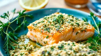 Bake Salmon with Herb Crust in 35 Minutes