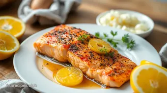 Bake Salmon with Pineapple Sweetness