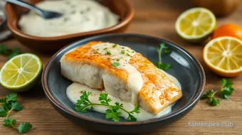 Bake Salmon with Coconut Lime Sauce