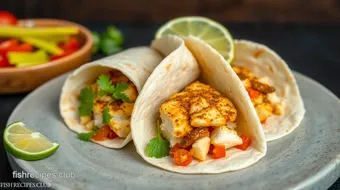 Cook Fish Burritos with Fresh Ingredients