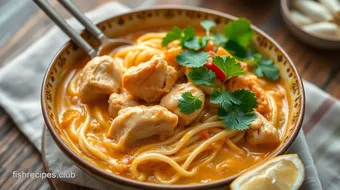 Cooked Chicken Khao Soi: Creamy Thai Delight