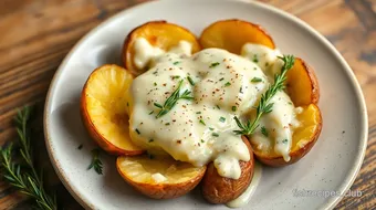 Bake Baby Potatoes with Creamy Parmesan