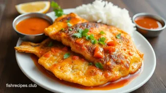 Fried Fish with Spicy Flavorful Sauce