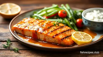 Grilled Salmon with Sweet Pineapple Glaze