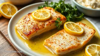 Pan-Seared Catfish Steaks with Lemon Butter