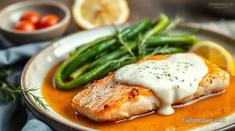 Pan-Seared Salmon with Creamy Dill Sauce