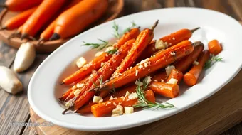 Roasted Carrots with Parmesan & Garlic Flavor