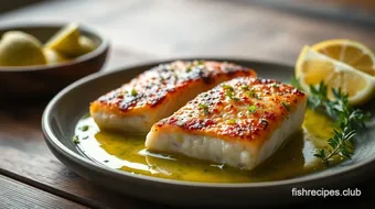 Roasted Cod Fillets with Zesty Lime Sauce