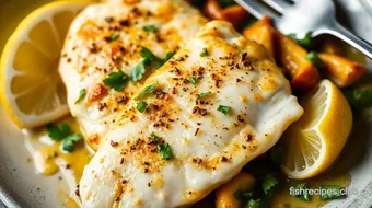 Sear Fluke Fillet in Zesty Garlic Butter