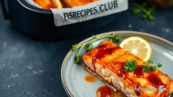 Air Fryer Salmon with Sweet Savory Glaze