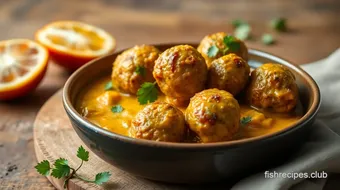 Baked Chicken Meatballs in Coconut Curry