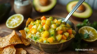 Mix Tropical Avocado Salsa in 30 Min