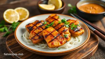 Grilled Chicken Lemongrass Aromatic Dish