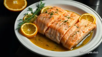 My Grandmother's Zesty Citrus Marinated Salmon with Carlson Fish Oil recipe card